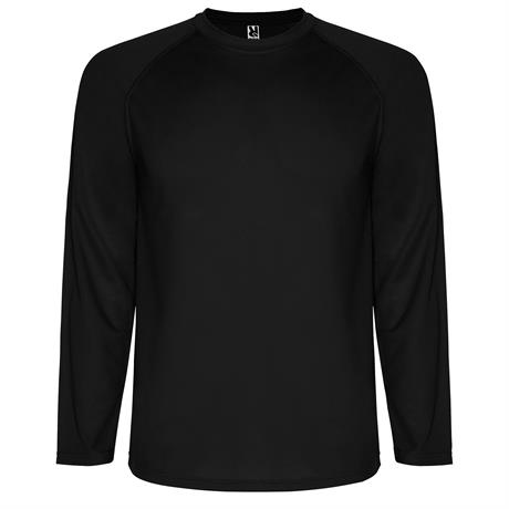 Спортивная футболка MONTECARLO L/S мужская, ЧЕРНЫЙ S