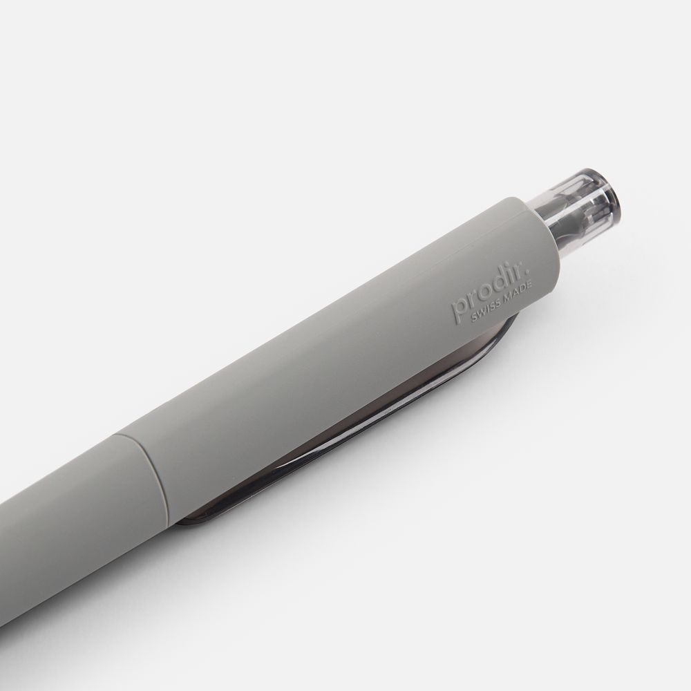 Ручка шариковая Prodir DS8 PRR-T Soft Touch, серая