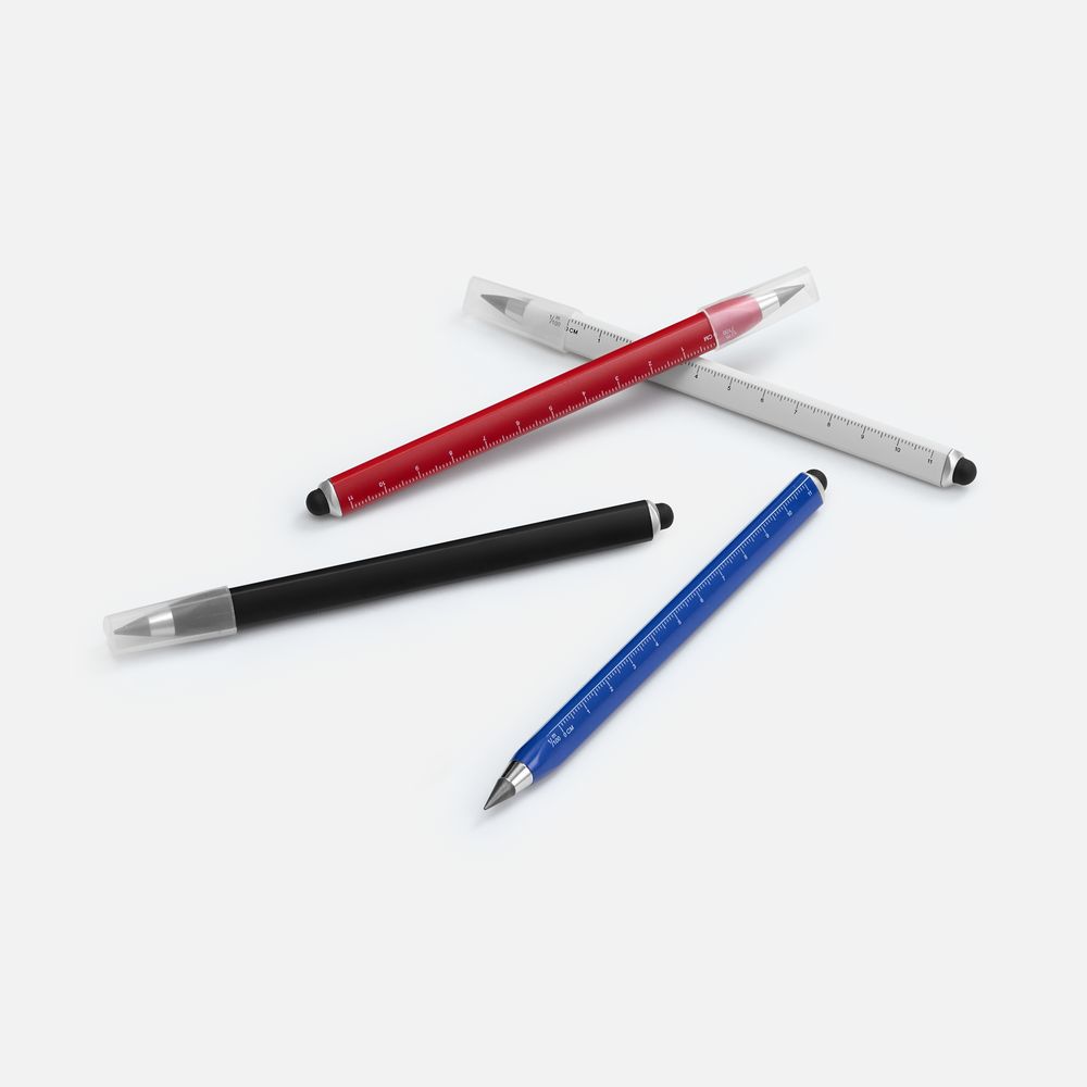 Вечный карандаш Tricore со стилусом, синий