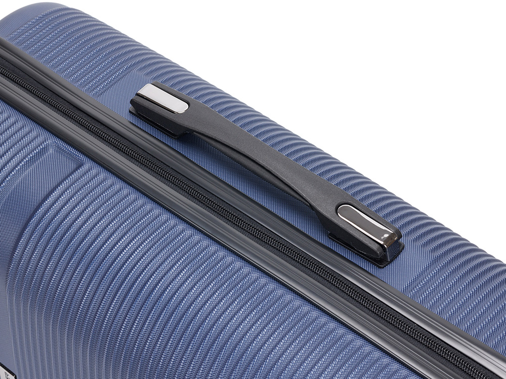 Чемодан TORBER Onego, синий, ABS-пластик, 59,5 х 39,5 х 24 см, 46 л