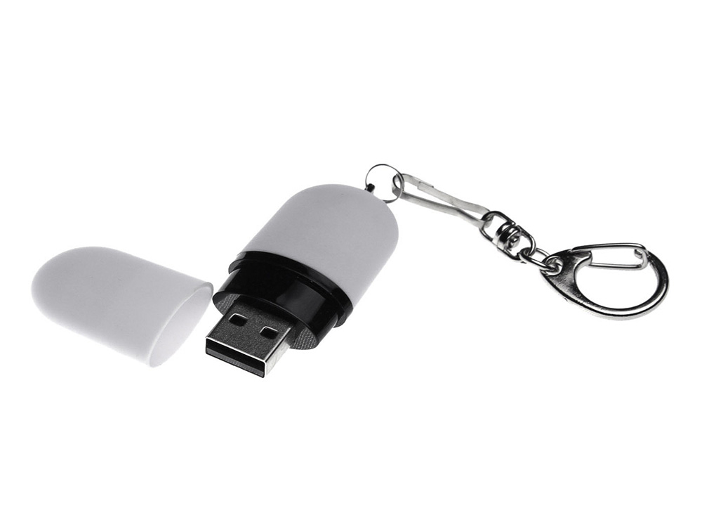 Флешка Goutte Soft-touch на 32 Гб, белый