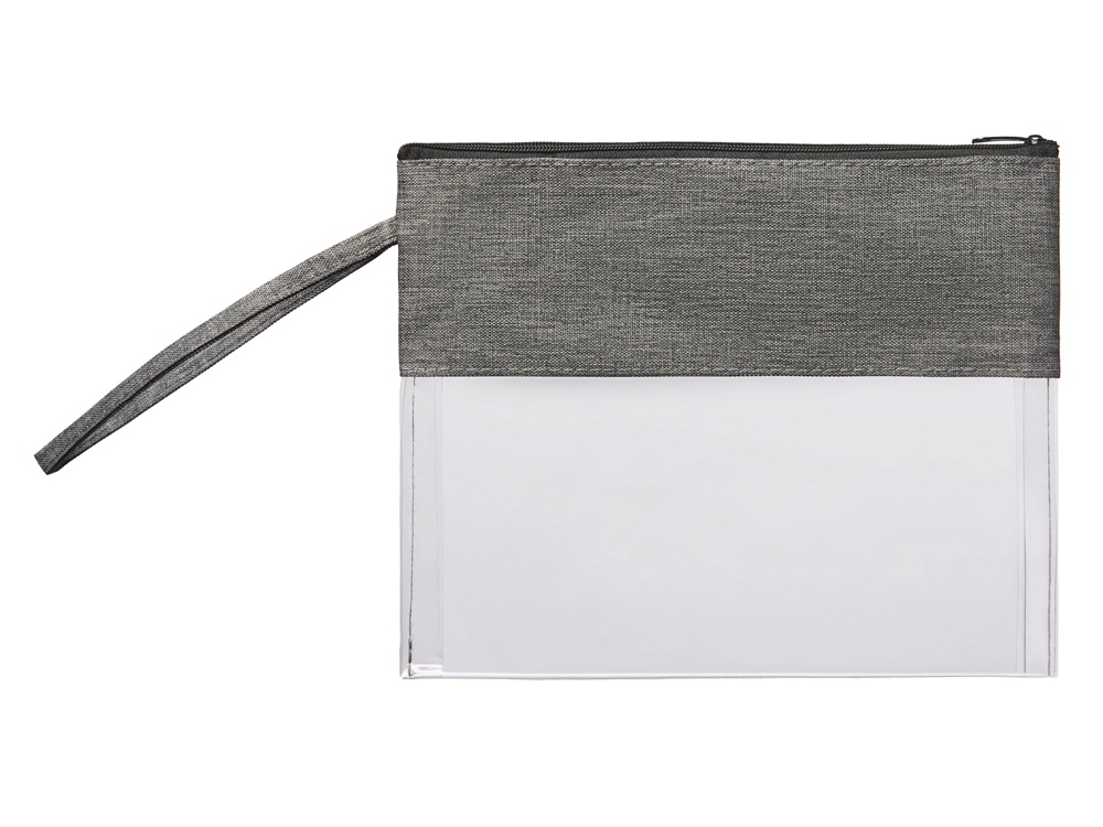 Прозрачная косметичка Leony из ПВХ и ткани