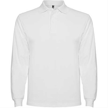 Футболка поло ESTRELLA L/S мужская, БЕЛЫЙ M