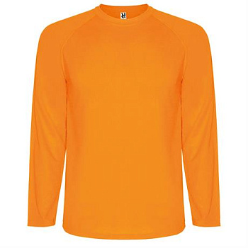 Спортивная футболка MONTECARLO L/S мужская, ФЛУОРЕСЦЕНТНЫЙ ОРАНЖЕВЫЙ S