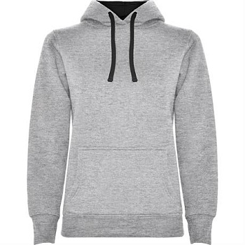 Толстовка URBAN WOMAN женская, СЕРЫЙ/ЧЕРНЫЙ 2XL