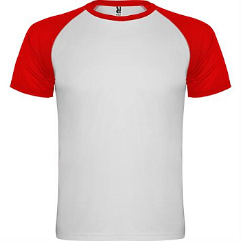 Спортивная футболка INDIANAPOLIS мужская, БЕЛЫЙ/КРАСНЫЙ 2XL