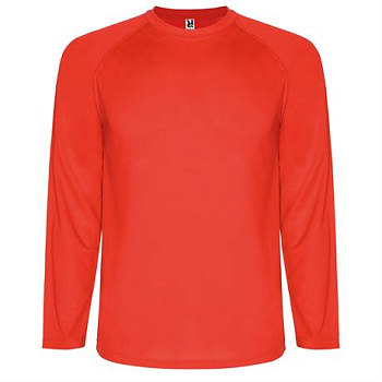 Спортивная футболка MONTECARLO L/S мужская, КРАСНЫЙ S